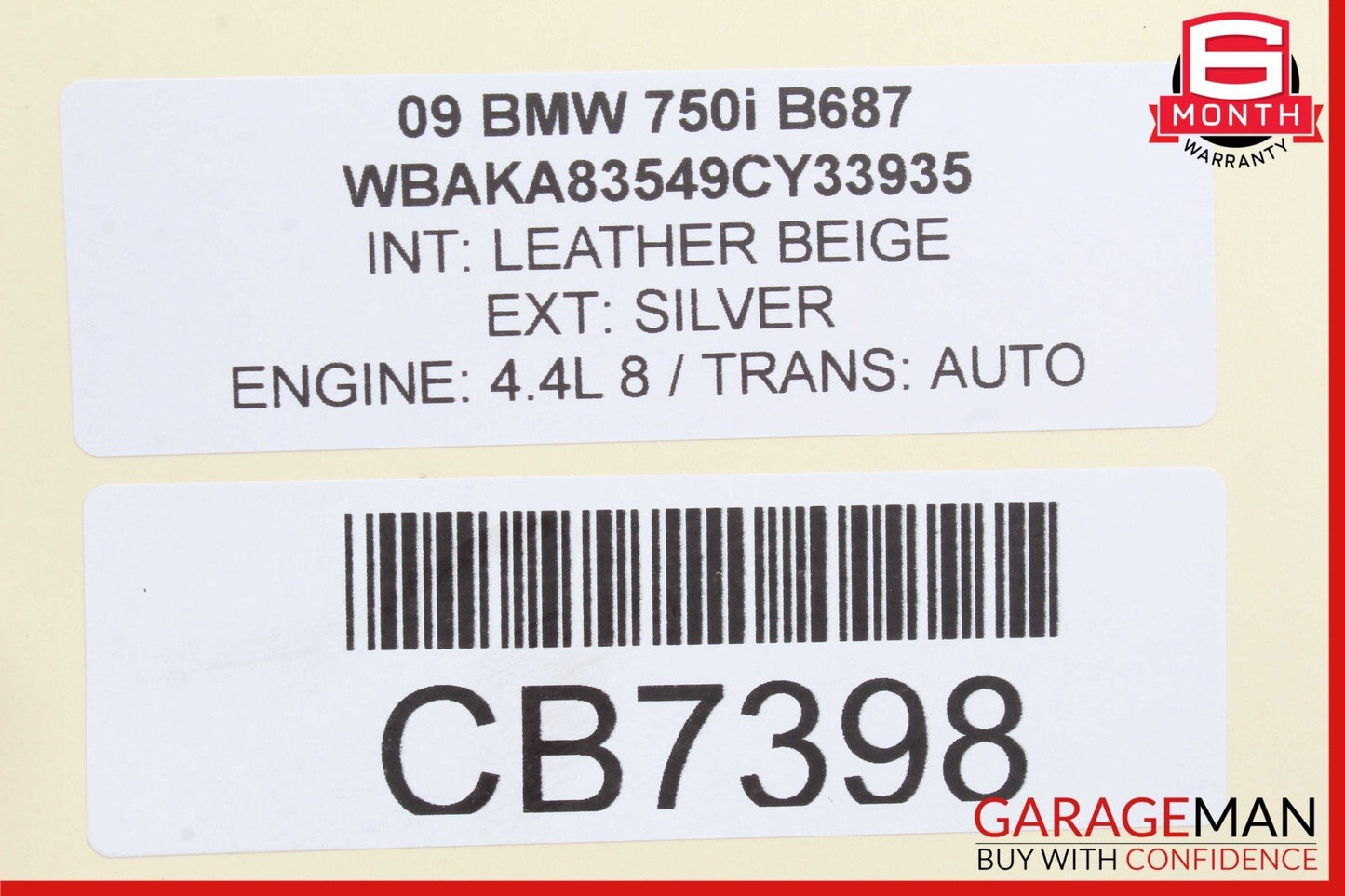 09-19 BMW F12 650i 550i 750i M5 M6 Sedan Steering Column Assembly 6787926 OEM