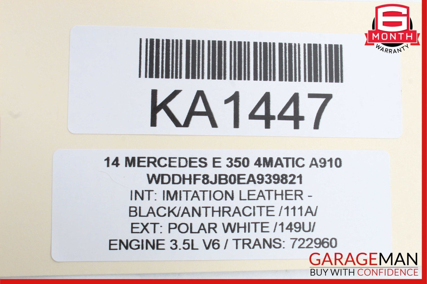 08-18 Mercedes CLS400 CLS550 C250 E350 Rear Left Side Door Control Module Unit