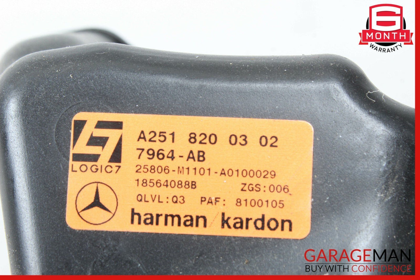06-12 Mercedes W251 R350 R500 Rear Left Quarter Sound Speaker 2518200302 OEM