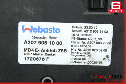 12-15 Mercedes W204 C250 Coupe Pano Panoramic Sunroof Moonroof Motor Power Drive