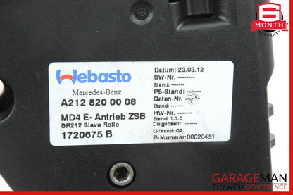 10-17 Mercedes W204 C250 E350 C350 Roof Sun Shade Screen Roller Blind Motor OEM