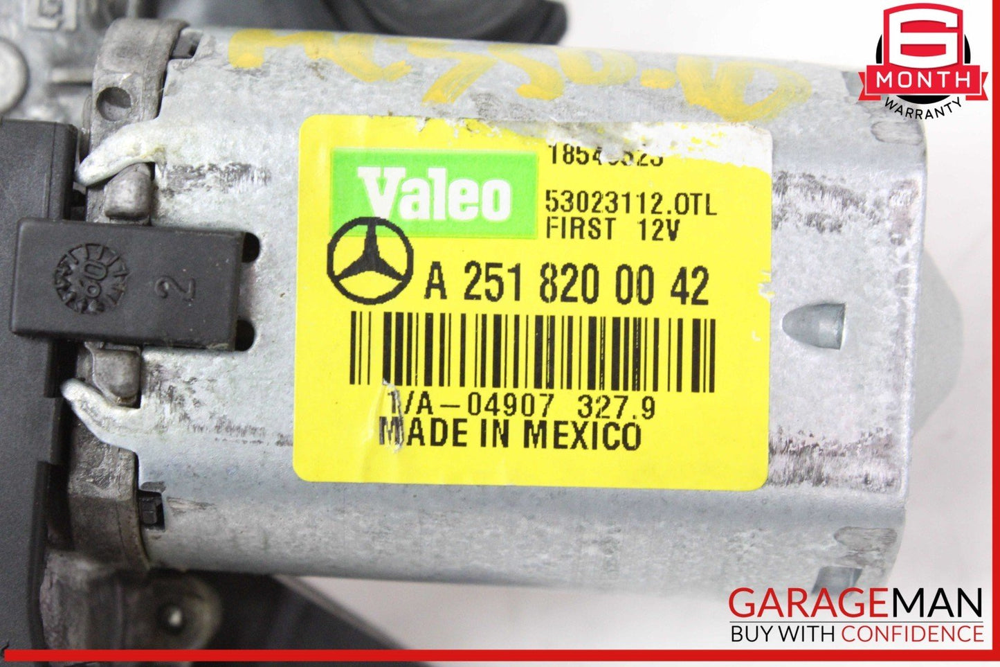 06-19 Mercedes W164 ML350 Rear Glass Windshield Wiper Motor 2518200042 OEM