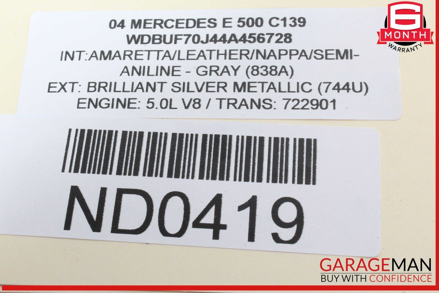 03-11 Mercedes W211 E500 CLS550 SL500 Rear Left Side Upper Lateral Control Arm