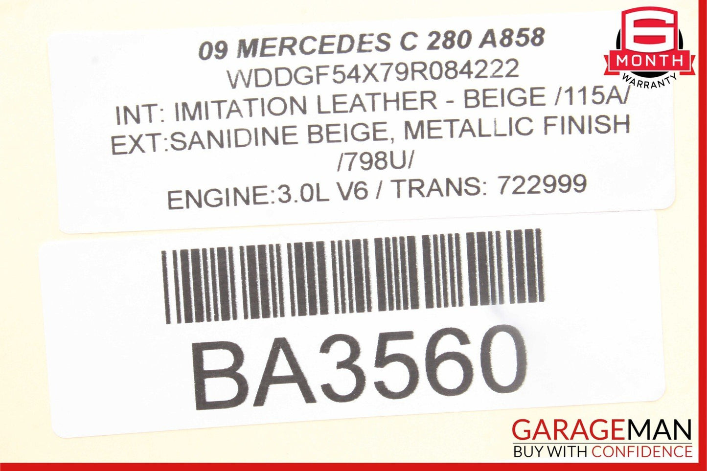 08-14 Mercedes W204 C280 C300 A/C Climate Control Switch Trim Bezel Cover Wood