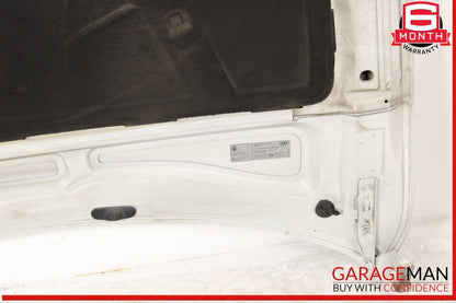 09-16 Audi A4 S4 Front Hood Shell Bonnet Panel White OEM