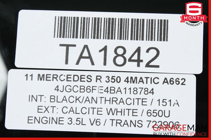 06-10 Mercedes W251 R350 R550 Rear Left Side Door Window Auto Glass Tinted