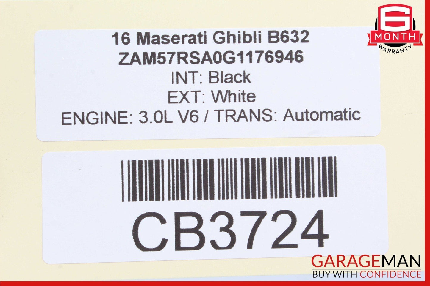 14-17 Maserati Ghibli M157 V6 3.0 Engine Motor Shield Guard Trim Panel Cover OEM