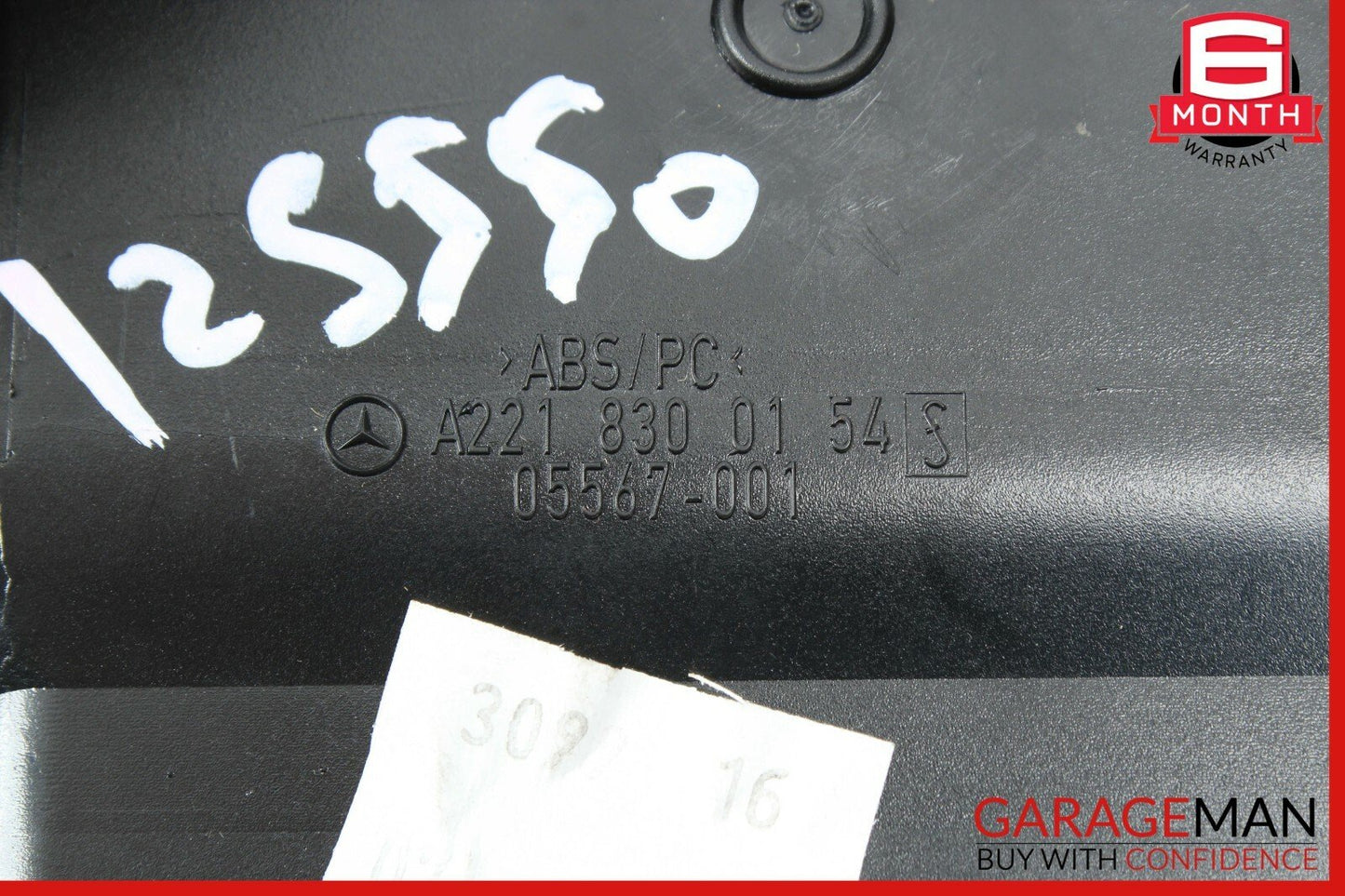 07-13 Mercedes W221 S400 S550 CL550 Left A/C Air Vent Dashboard Black OEM