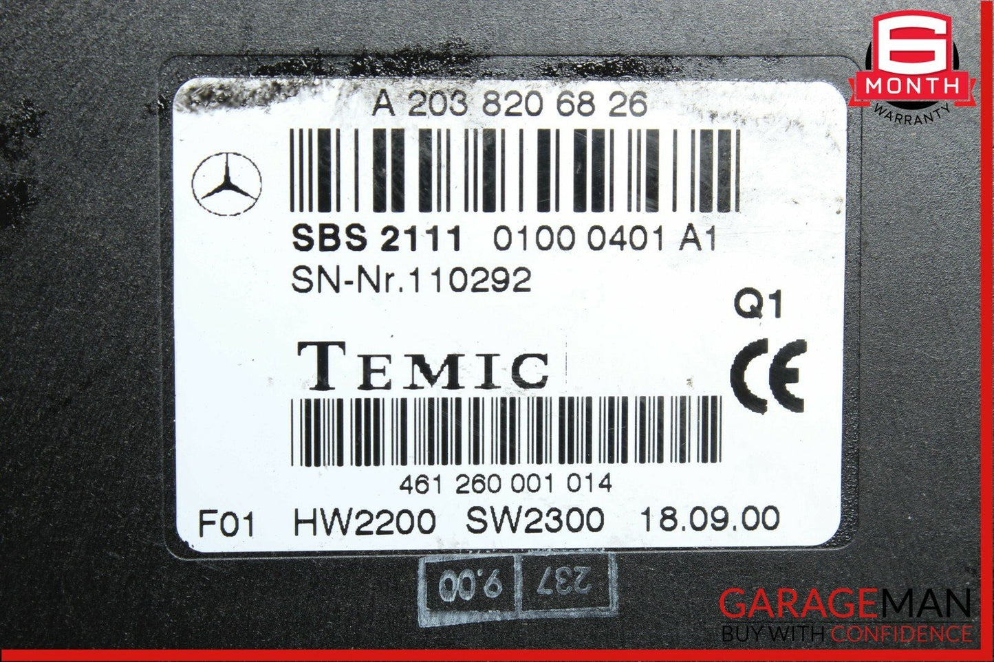 00-06 Mercedes W210 E320 CL600 S600 CLK55 AMG Voice Recognition Control Module
