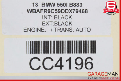 10-19 BMW F10 550i 650i Cooling Radiator A/C Condenser OEM