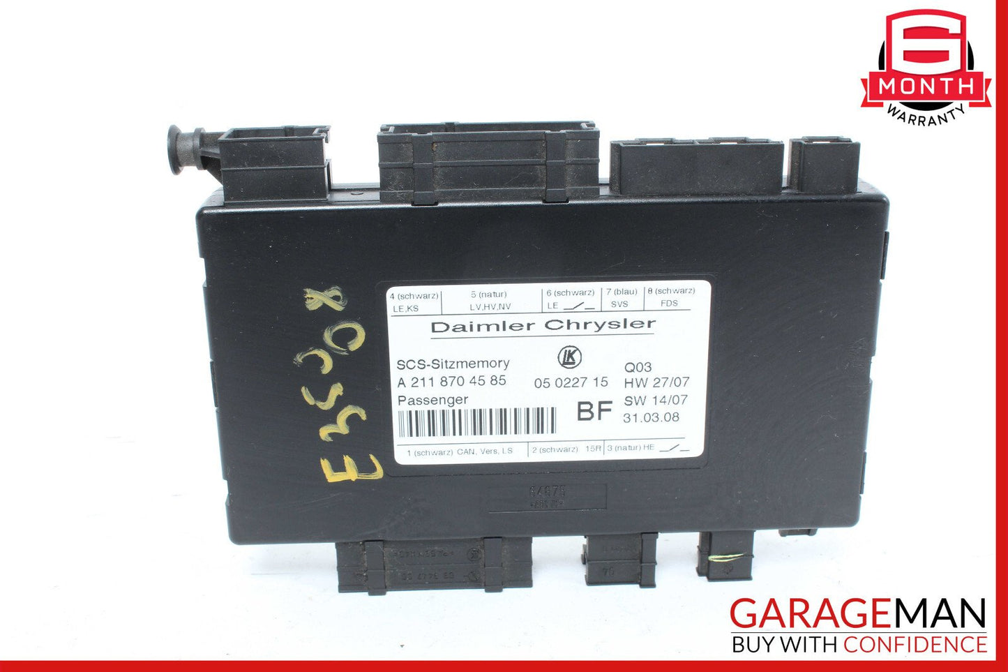 03-12 Mercedes W211 E350 GL350 GL550 Seat Control Module Left Side OEM