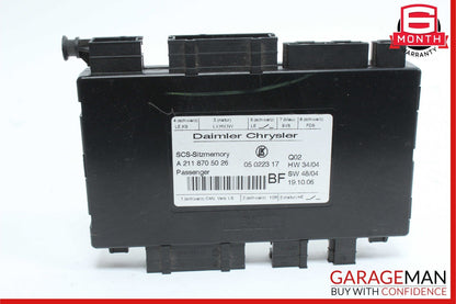 03-12 Mercedes W164 ML350 4MATIC Front Right Side Seat Control Module Unit OEM