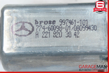 07-13 Mercedes W221 S400 S500 S63 AMG Rear Right Window Regulator Motor OEM