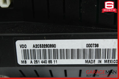 06-09 Mercedes W251 R350 Speedometer Odometer Instrument Cluster Gauge OEM