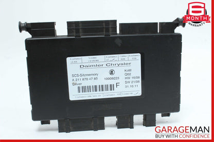 03-13 Mercedes X164 GL350 GL550 E320 Front Left Seat Control Module Unit OEM