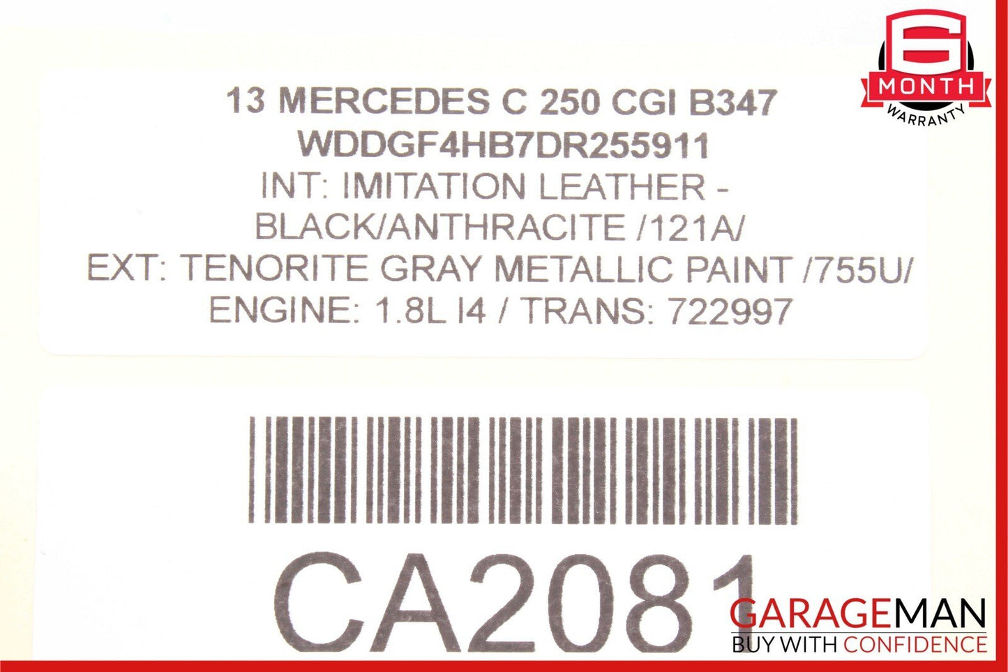 08-18 Mercedes W204 C250 Front Left or Right Door Audio Speaker Logic 7 OEM