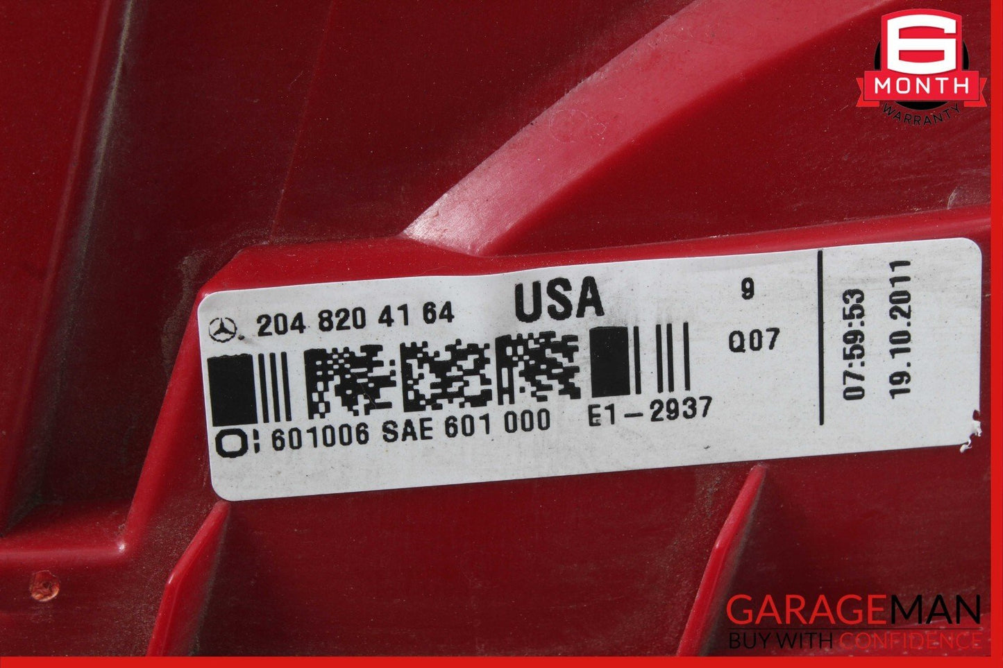 12-14 Mercedes W204 C250 C300 Rear Right Side LED Taillight Tail Light Lamp