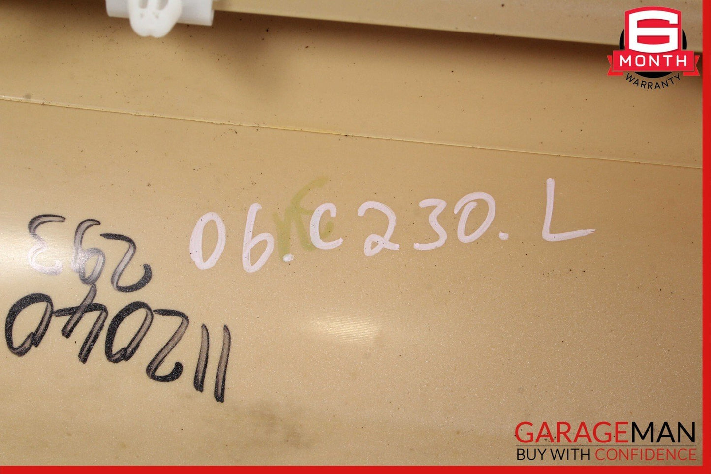 01-07 Mercedes W203 C240 C320 Left Side Skirt Rocker Moulding Panel White OEM