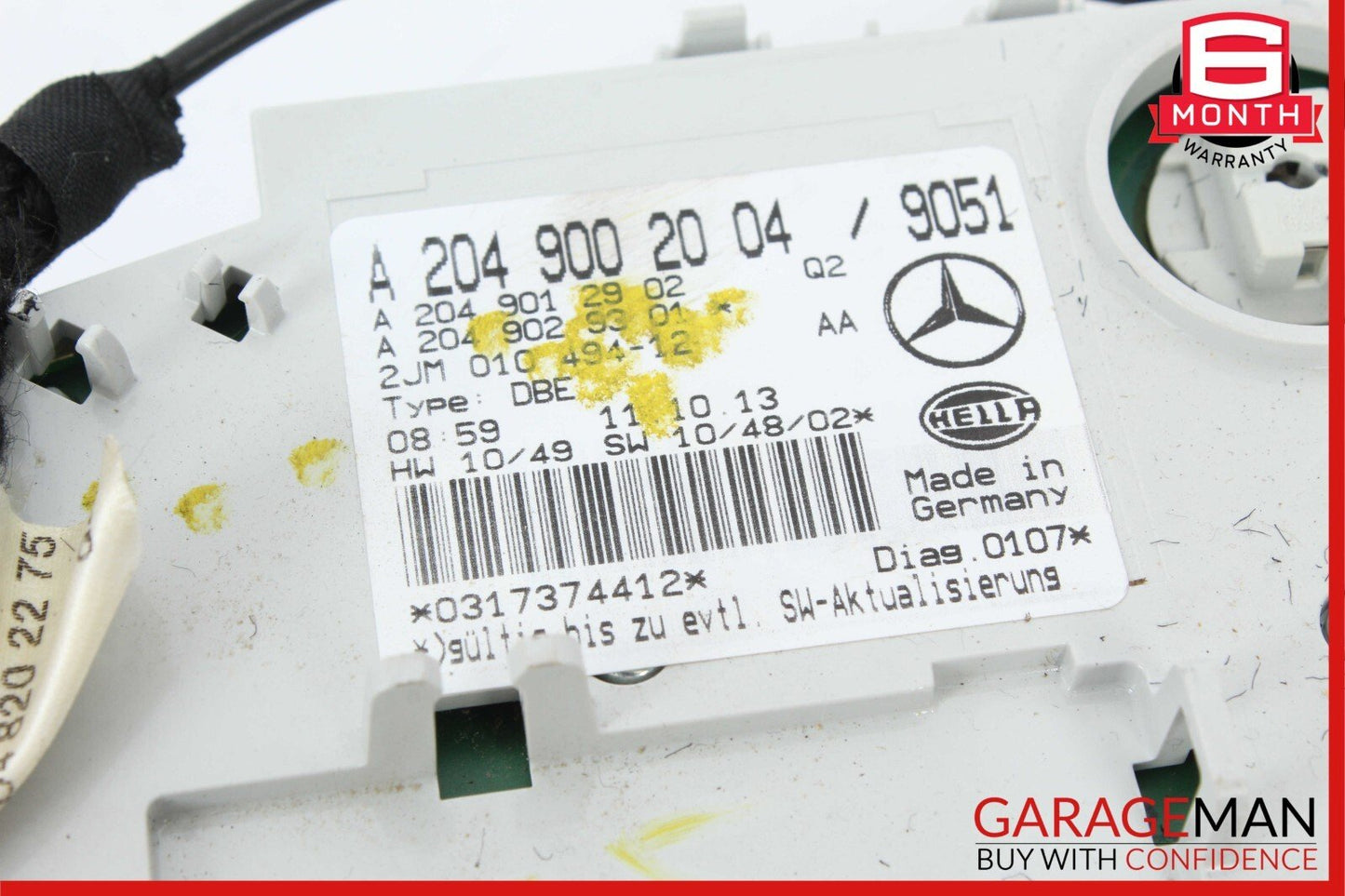 11-14 Mercedes W204 C250 C63 AMG Front Top Upper Overhead Dome Light Lamp OEM