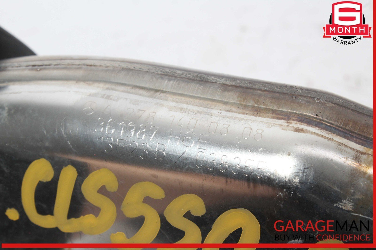 12-18 Mercedes W218 CLS550 4.6L Right Exhaust Pipe Adapter 2781400808 OEM
