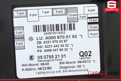 07-13 Mercedes W221 S550 S400 Rear Right or Left Side Door Control Module OEM