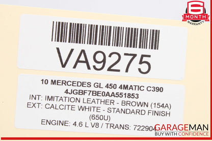 07-12 Mercedes X164 GL450 ECU ECM Engine Control Module Unit 2731531491 OEM