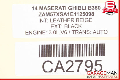 14-17 Maserati Ghibli Speedometer Odometer Instrument Cluster Gauge Assembly OEM