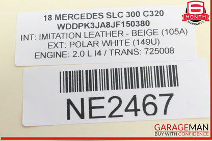 12-20 Mercedes R172 SLC300 SLK350 Hand Parking Brake Control Module Unit OEM