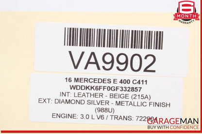 08-17 Mercedes-Benz E400 Rear Left or Right Lower Thrust Control Arm 2043521488
