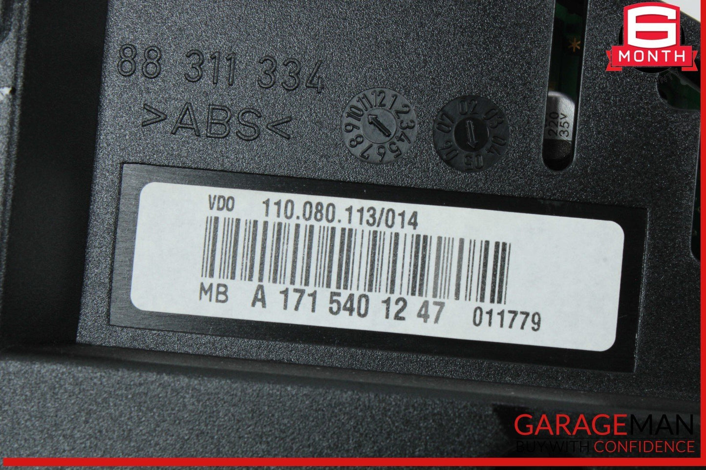 05-11 Mercedes R171 SLK280 SLK300 Speedometer Odometer Instrument Cluster Gauge
