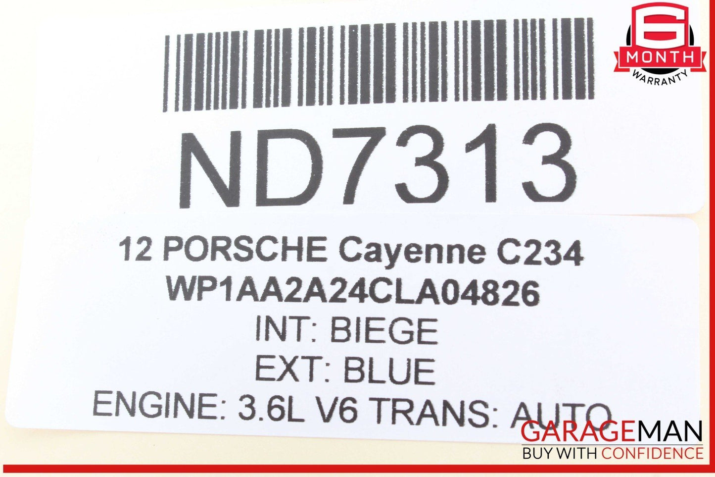 11-18 Porsche Cayenne 958 Rear Right or Left Side Axle CV Shaft 7P0501201D OEM