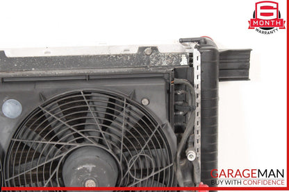 94-02 Mercedes R129 SL500 AC A/C Condenser Radiator Cooling Fan Shroud Motor OEM