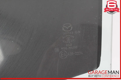 19-23 Mazda 3 Rear Left Driver Side Door Window Glass OEM