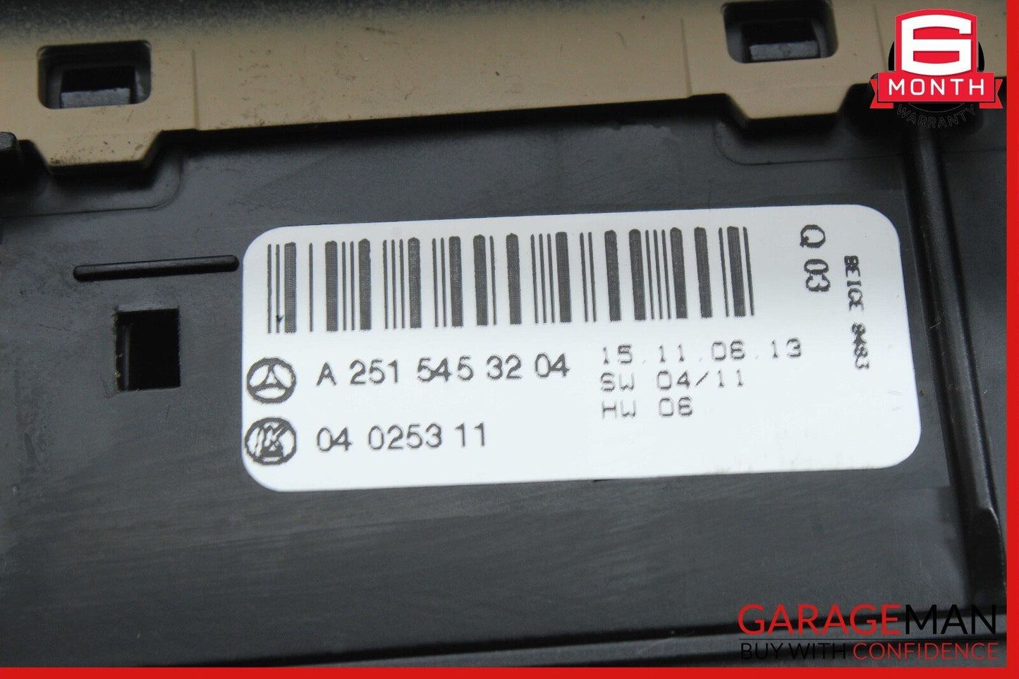 06-09 Mercedes W251 R350 Headlight Head Light Lamp Control Switch Module OEM