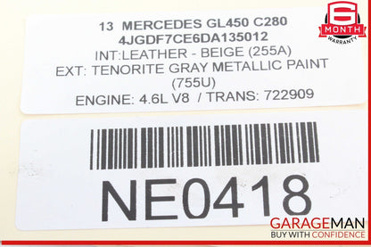12-19 Mercedes X166 GL450 GL550 Rear Right Side Upper Lateral Control Arm OEM