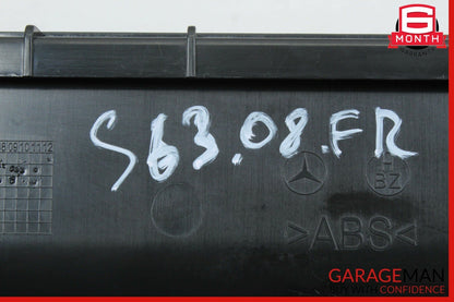 07-13 Mercedes W221 S63 AMG Front Right Passenger Lower Seat Compartment Black
