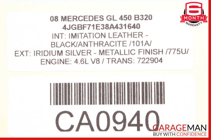 06-11 Mercedes X164 GL450 ML550 Rear A/C Heater Climate Control Switch Unit OEM