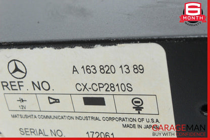 98-00 Mercedes W163 ML320 ML55 AMG CD Changer 6 Disk Player 1638201389 OEM