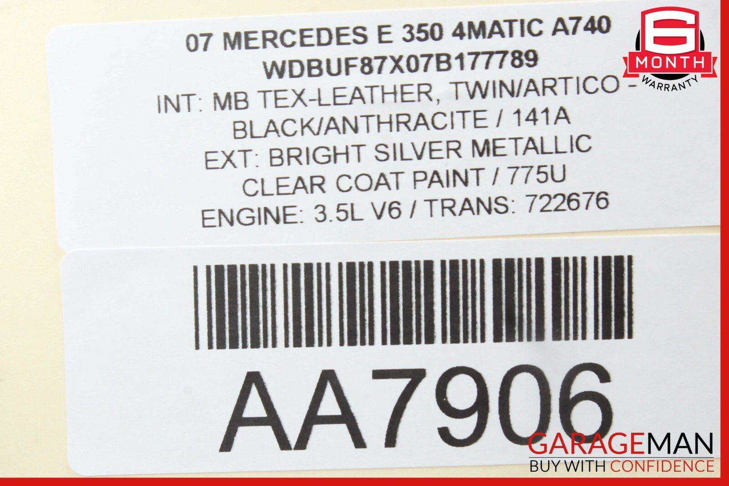 03-09 Mercedes W211 E350 AC A/C Condenser Assembly OEM