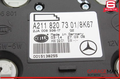 07-09 Mercedes W211 E350 E550 Rear Overhead Dome Light Beige 2118207301 OEM