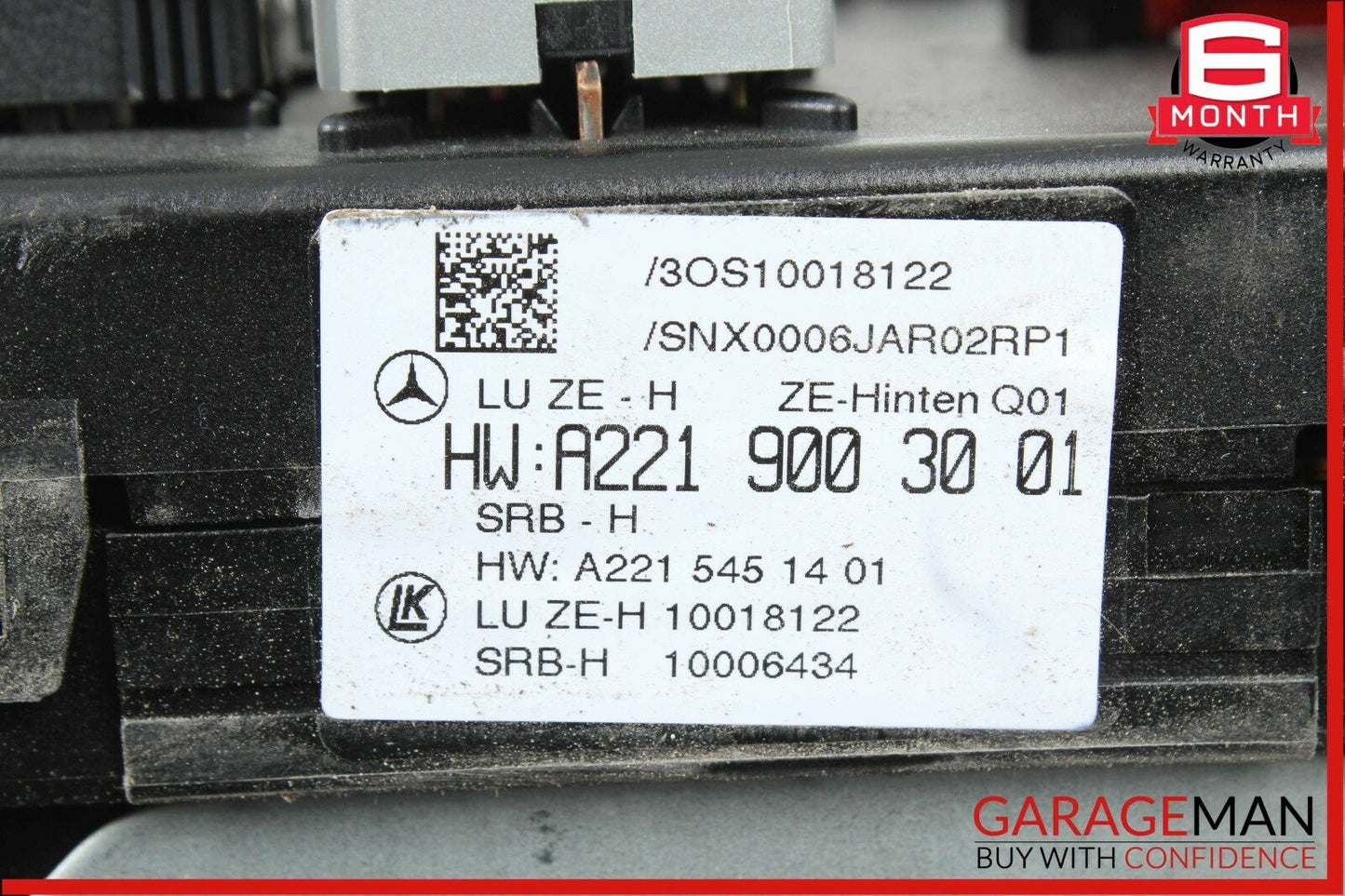10-13 Mercedes W221 S550 S600 Rear SAM Fuse Relay Control Box Assembly OEM