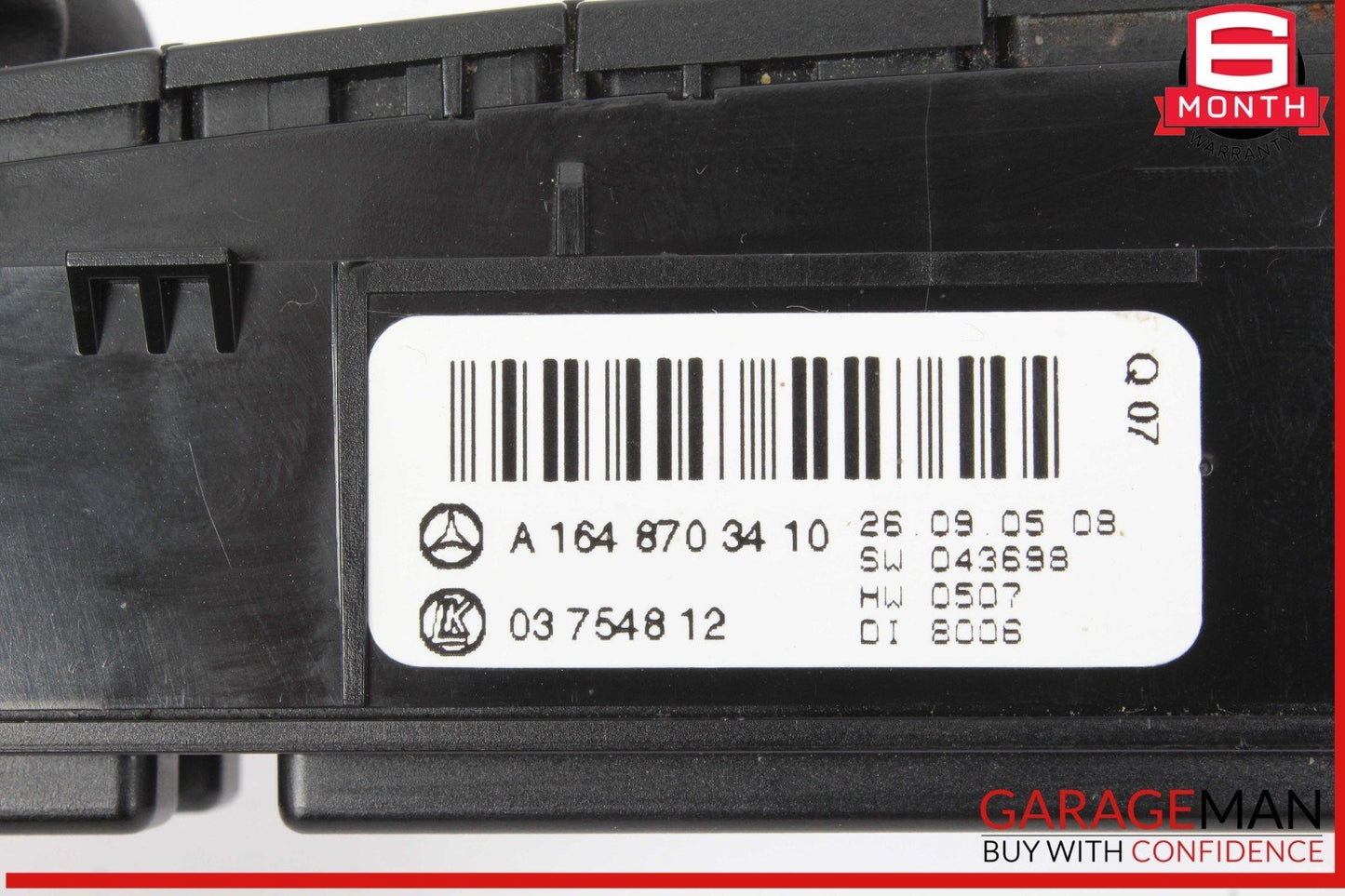 06-12 Mercedes W164 ML350 GL450 Center Console Hazard Control Switch Panel OEM