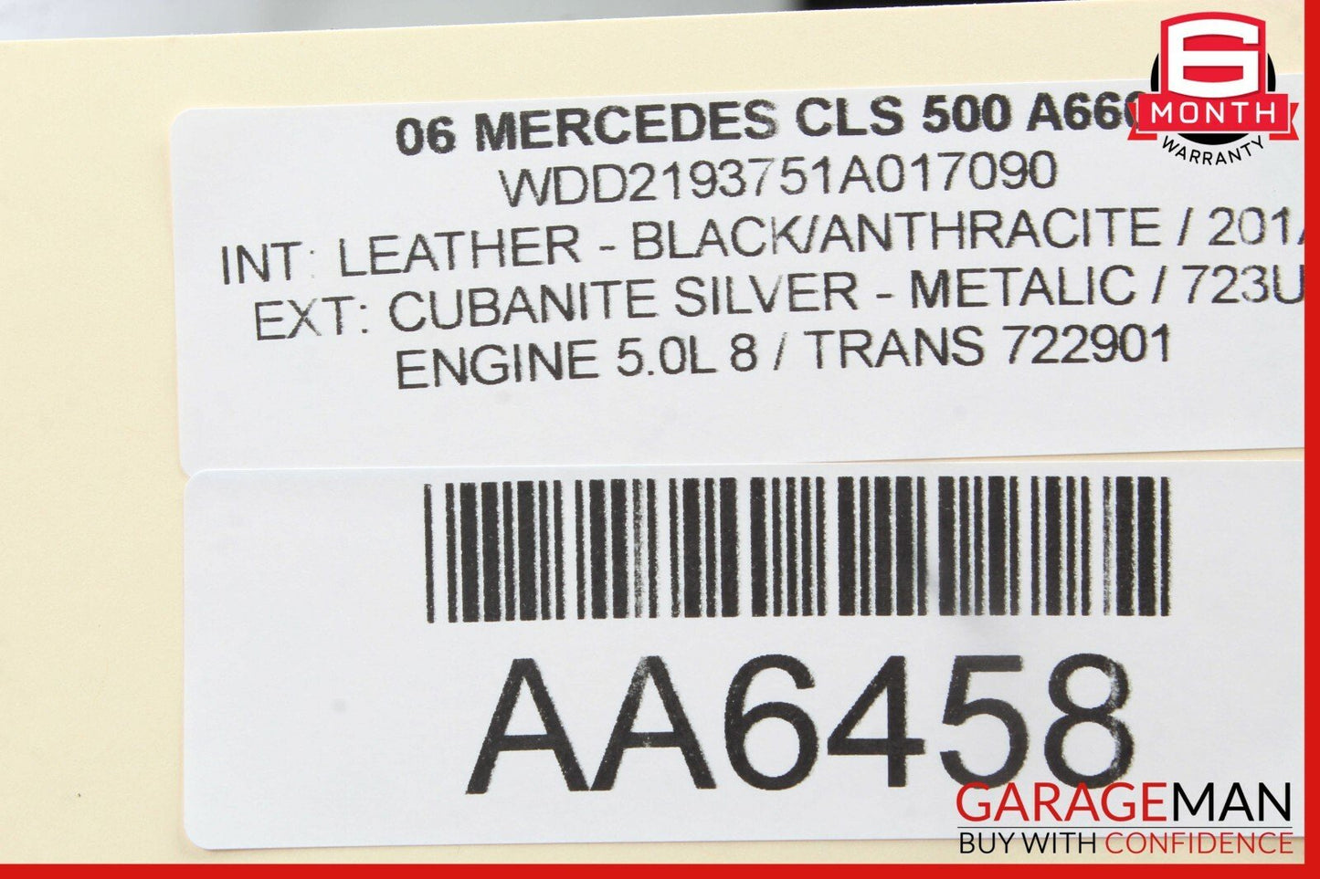 06-11 Mercedes W219 CLS550 CLS55 AMG Rear Left Door Window Regulator Motor Unit