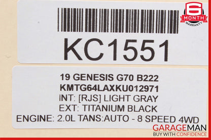 19-21 Genesis G70 Front Dash Antenna Amplifier Receiver 96240-G9100 OEM