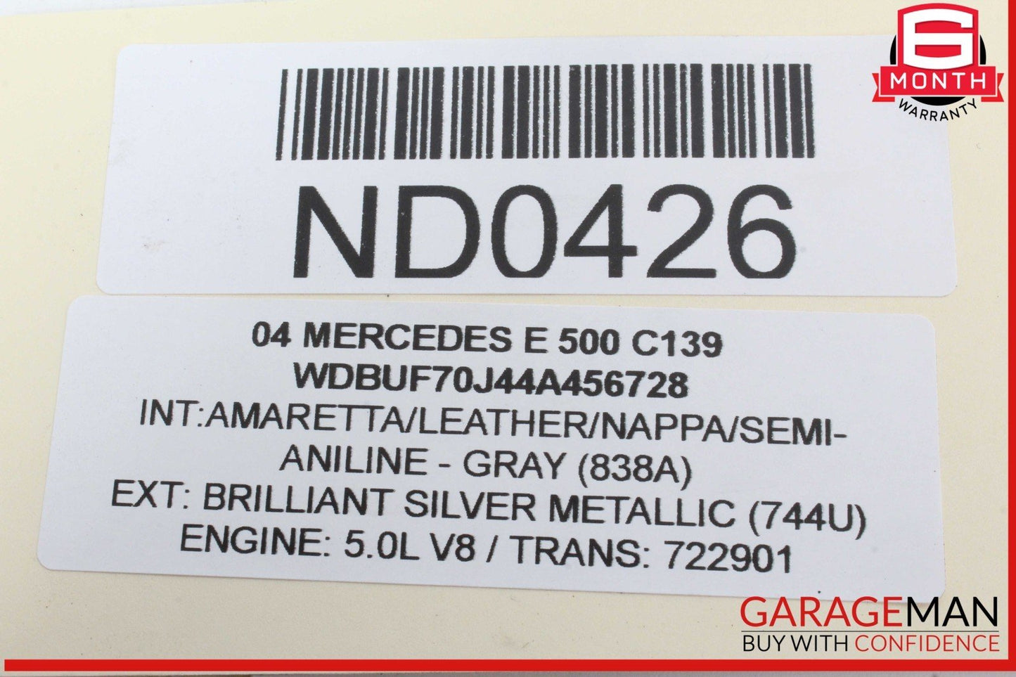 03-11 Mercedes W211 E500 E320 CLS550 Front Left Lower Rearward Control Arm OEM