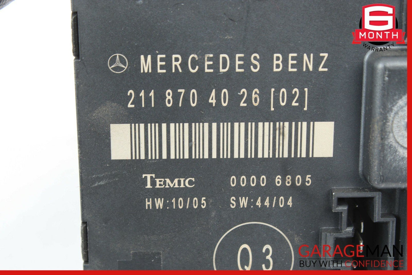 03-09 Mercedes W211 E550 E350 E63 AMG Rear Left Side Door Control Module Unit