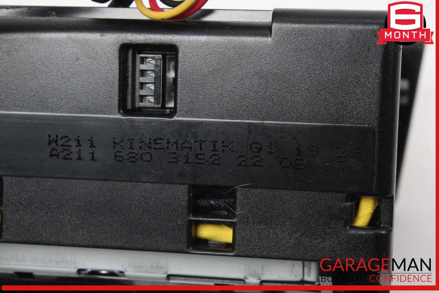 03-09 Mercedes W211 E350 E500 Hazard Door Lock Switch Control Panel Wood OEM