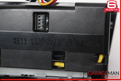 03-09 Mercedes W211 E350 E500 Hazard Door Lock Switch Control Panel Wood OEM