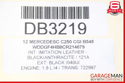 12-15 Mercedes C250 SLK250 7G Automatic Transmission Tranny Assy 722.997 103k