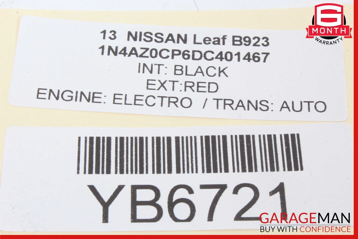 11-15 Nissan Leaf Rear Left Driver Side Exterior Door Handle OEM